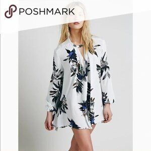 Free People Tree Swing Tunic Dress XS Like New